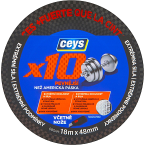 Ceys Profesionální páska x10, 18 m × 48 mm Ceys Profesionální páska x10, 18 m × 48 mm