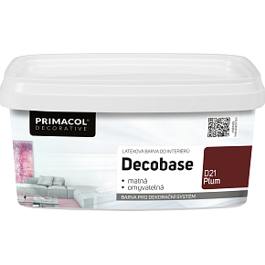 Primacol Decorative Decobase omyvatelná malířská barva, D21 Plum, 1 l