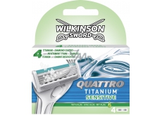 Wilkinson Sword Quattro Titanium Sensitive náhradní hlavice 4 kusy