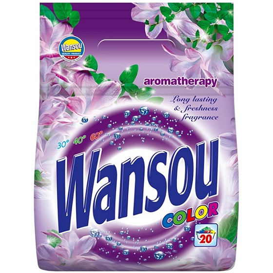 Wansou Aromatherapy Color prací prášek na barevné prádlo 20 dávek 1,4 kg