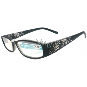 Berkeley Čtecí dioptrické brýle +2,50 černé květy CB02/MC2 1 kus ER6040