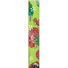 Ditipo Dárkový balicí papír 70 x 200 cm Vánoční Disney Medvídek Pú světle zelrný