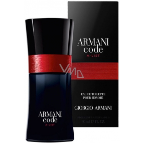 Giorgio Armani Code A-List toaletní voda pro muže 50 ml