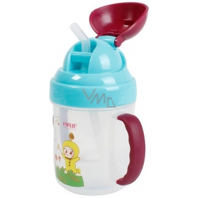 Baby Farlin Magic Cup hrníček netekoucí se slámkou 9+ měsíců 200 ml AET-CP011-C