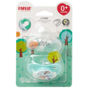 Baby Farlin Chu Chu Cherry Pacifier silikonové šidítko 0+ měsíců modré