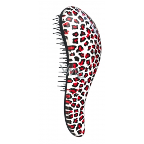 Dtangler Detangling Brush Kartáč pro snadné rozčesání vlasů 18,5 cm Leopard Pink leopard růžový
