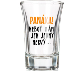 Nekupto Smích skleněný dárkový panák Panáka! 0,04 l
