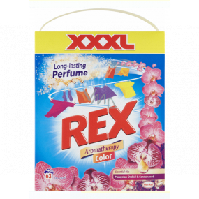 Rex Japanese Malaysian Orchid & Sandalwood Aromatherapy Color prášek na praní barevného prádla 63 dávek 4,1 kg