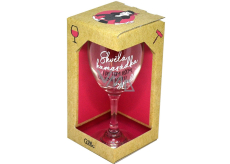 Albi Můj Bar Sklenka na víno Skvělá kamarádka 220 ml