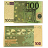Talisman Zlatá plastická bankovka 100 EUR