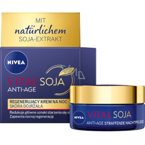 Nivea Vital Soja Anti-Age noční krém pro zralou pleť 50 ml