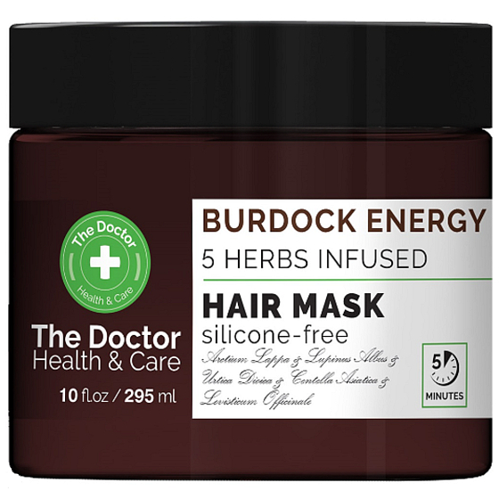The Doctor Health & Care Burdock Energy vitalizující maska proti padání vlasů 295 ml