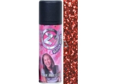 Zo Cool Glitter Sprej glitry na vlasy a tělo Red 125 ml