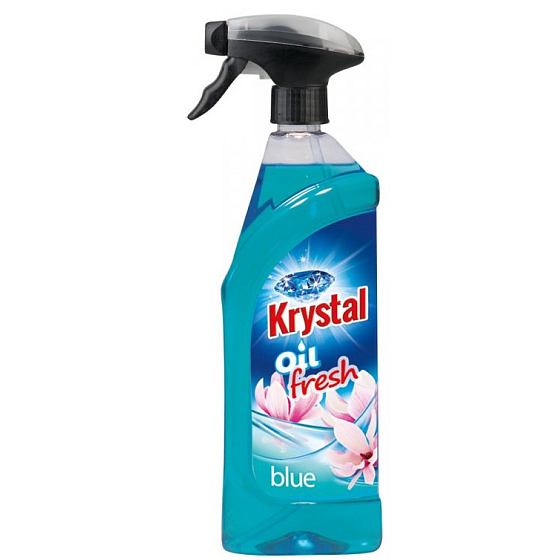 Krystal Olejový osvěžovač k provonění WC, koupelen a veřejných prostor rozprašovač s originálním parfémem modrý 750 ml