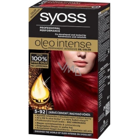 Syoss Oleo Intense Color barva na vlasy bez amoniaku 5-92 Zářivě červený