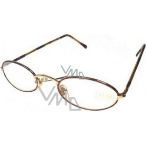 Berkeley Čtecí dioptrické brýle +1,50 zlaté MC3 1 kus