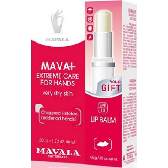 Mavala Duo Mava+ Extreme Care for Hands krém na ruce 50 ml + Lip Balzam balzám na rty 4,5 g