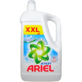Ariel Actilift Alpine tekutý prací gel na bílé prádlo 63 dávek 4,41 l