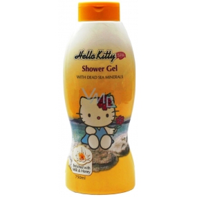 Hello Kitty Milk & Honey Mrtvé moře sprchový gel s minerály pro děti 750 ml