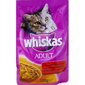 Whiskas Adult s hovězím masem ve šťávě 100 g