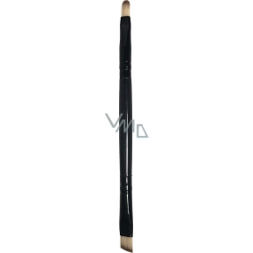Kosmetický štětec se syntetickými štětinami oboustranný šikmý/zaoblený černý 12,5 cm 1 kus