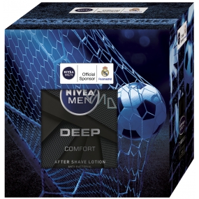 Nivea Men Deep voda po holení 100 ml + Nivea Men krém 150 ml + Deep kuličkový antiperspirant 50 ml + Deep sprchový gel 250 ml, kosmetická sada