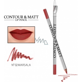 Revers Contour & Matt Lip Pencil konturovací tužka na rty 02 Marsala 2 g