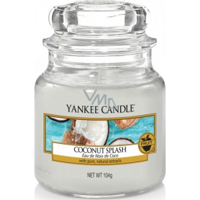 Yankee Candle Coconut Splash - Kokosové osvěžení vonná svíčka Classic malá sklo 104 g
