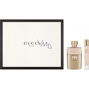 Gucci Guilty pour Femme parfémovaná voda pro ženy 50 ml + parfémovaná voda pro ženy rollerball 7,4 ml, dárková sada