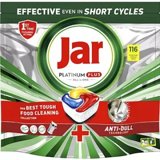 Jar Platinum Plus kapsle do myčky nádobí 116 kusů