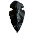 Obsidian přívěsek šíp přírodní kámen 3,8-5 cm, kámen záchrany