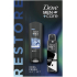 Dove Men Cool Fresh sprchový gel 250 ml + Invisible Dry antiperspirant sprej 150 ml, kosmetická sada pro muže