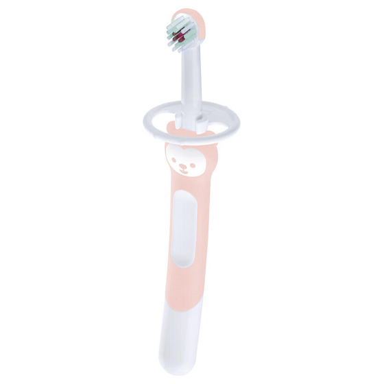 Mam Training Brush tréninkový zubní kartáček 5+ měsíců Růžový