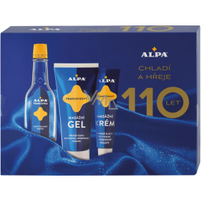 Alpa Francovkový masážní gel 100 ml + Francovka lihový bylinný roztok 60 ml + Francovka masážní krém 40 g, kosmetická sada