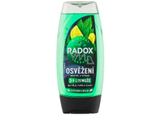 Radox Men 3v1 Osvěžení Mentol a citrus sprchový gel pro muže 225 ml