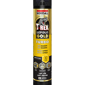 Soudal T-Rex Gold Turbo rychletuhnoucí montážní lepidlo, 290 ml