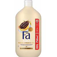 Fa Cream & Oil Cacao 2v1 sprchový gel a pěna do koupele 750 ml