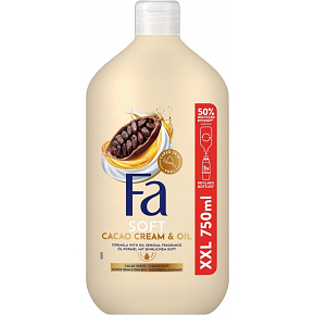 Fa Cream & Oil Cacao 2v1 sprchový gel a pěna do koupele 750 ml