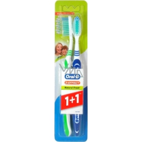 Oral-B 3-Effect Natural Fresh střední zubní kartáček 1 + 1 kus