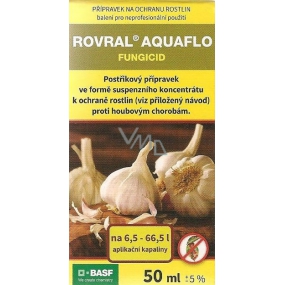 Agro Rovral Aquaflo přípravek proti houbovým chorobám a k moření česneku 50 ml