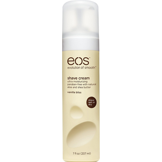 Eos Ultra Moisturizing Shave Cream Vanilla Bliss, Vanilkový požitek hydratační krém na holení 207 ml
