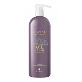 Alterna Caviar Moisture Intense Oil olejový kaviárový hydratační šampon pro velmi suché, hrubé, nepoddajné vlasy 1000 ml Maxi
