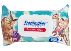 Freshmaker Baby Wet Wipes vlhčené ubrousky animované pro děti 72 kusů