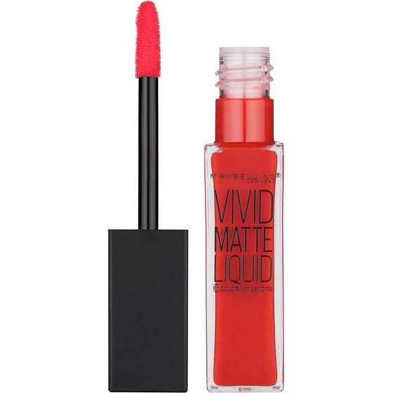 Maybelline Color Sensational Vivid Matte Liquid Lipstick lesk na rty 35 Rebel Red 7,7 ml