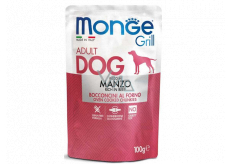 Monge Dog Grill hovězí kapsička 100 g