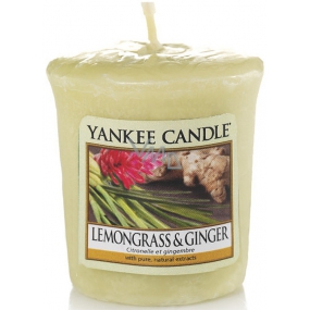 Yankee Candle Lemongrass & Ginger - Citrónová tráva a zázvor vonná svíčka votivní 49 g