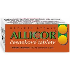 Naturvita Allicor česnekové tablety zajistí maximum původních látek čerstvého česneku 60 tablet