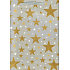 Ditipo Dárková papírová taška Glitter 26,4 x 13,6 x 32,7 cm šedá, zlaté hvězdy