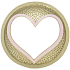 Yankee Candle Pastel Romance Illuma Lid prstenec ozdobný kovový na střední a velké vonné svíčky Classic 8,5 x 3 cm