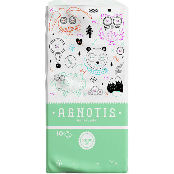 Agnotis Přebalovací podložky pro děti 60 x 90 cm 10 kusů